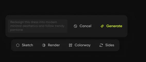 The MVP prompt bar pre-filled with a system-written prompt.